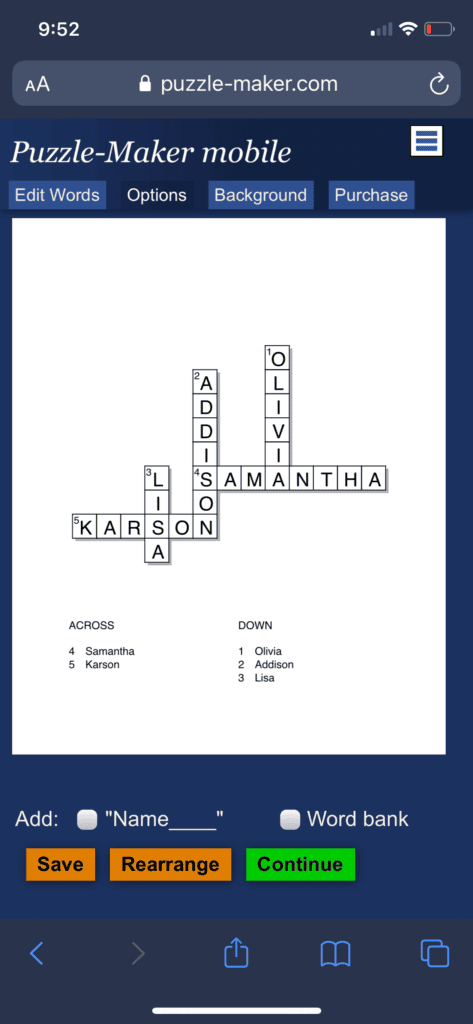 diy scrabble tiles, crossword puzzle layout