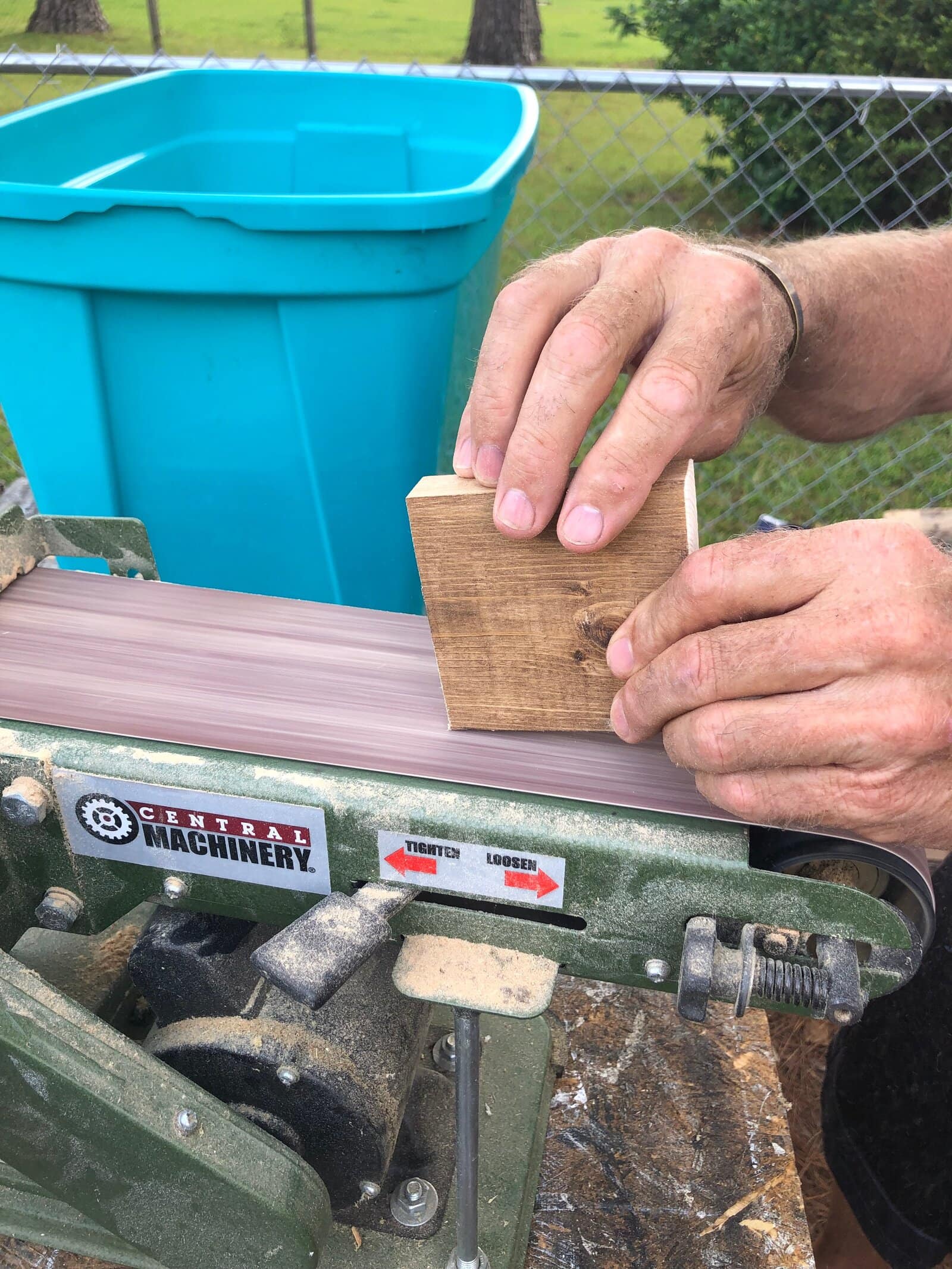 sanding tiles
