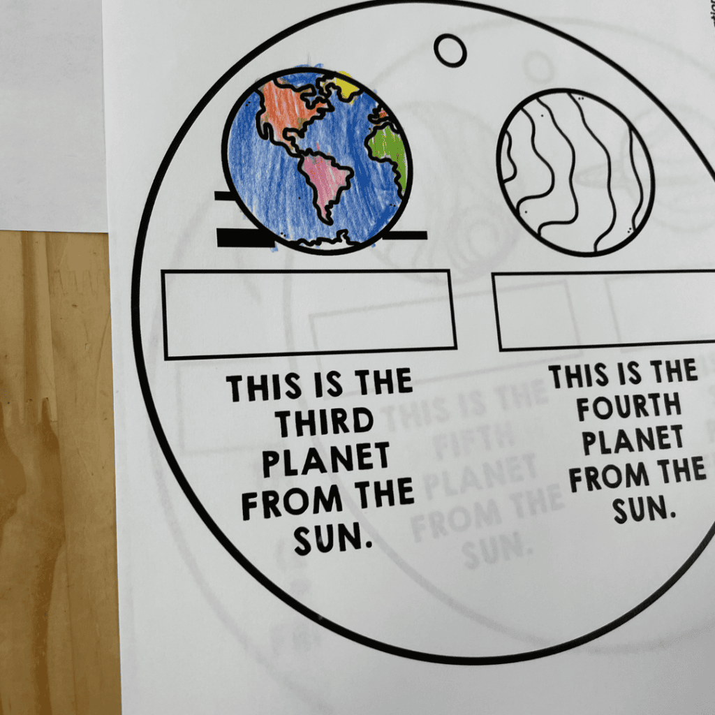 plant mobile, planet activities