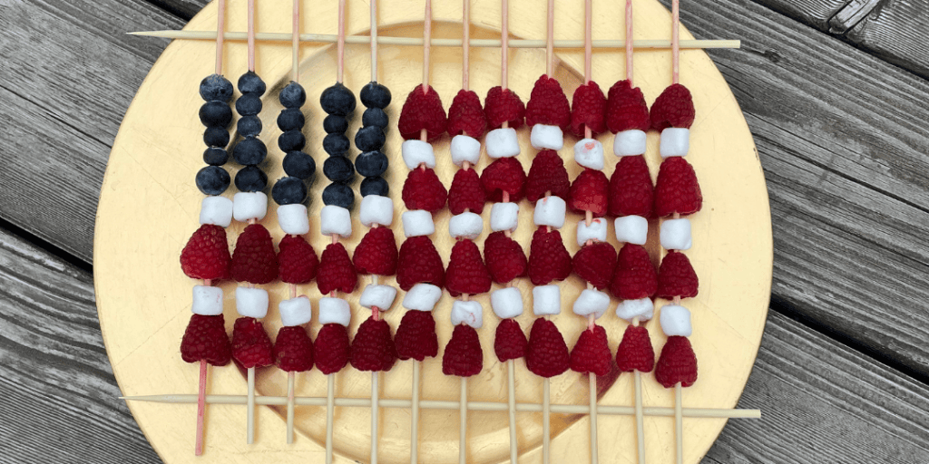 American fruit flag, 4th of july activities