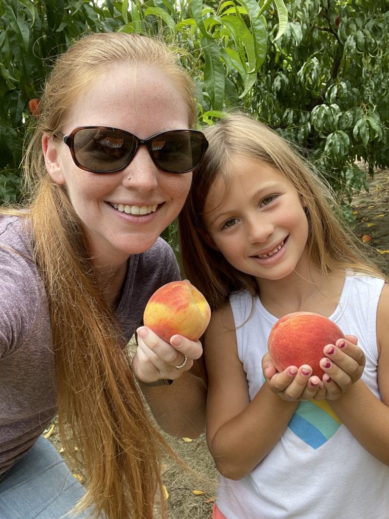 peach picking