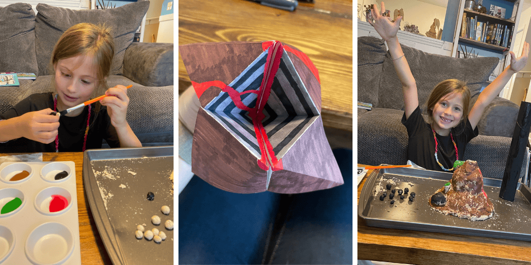 montessori volcano lesson