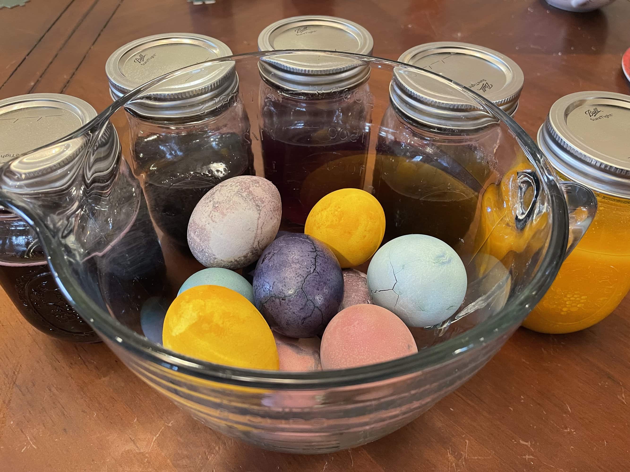 all-natural dye, easter eggs