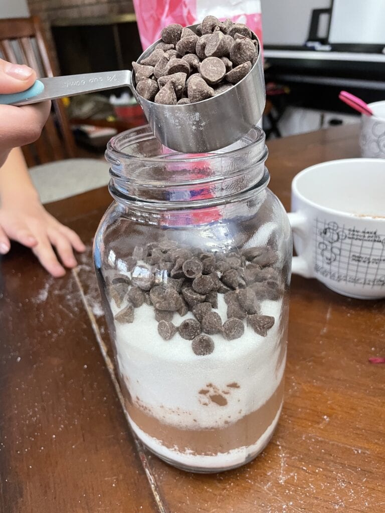 brownies in a mason jar