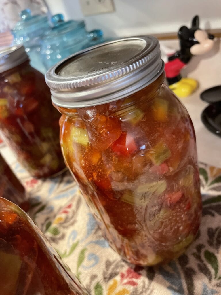canned rhubarb strawberry pie filling