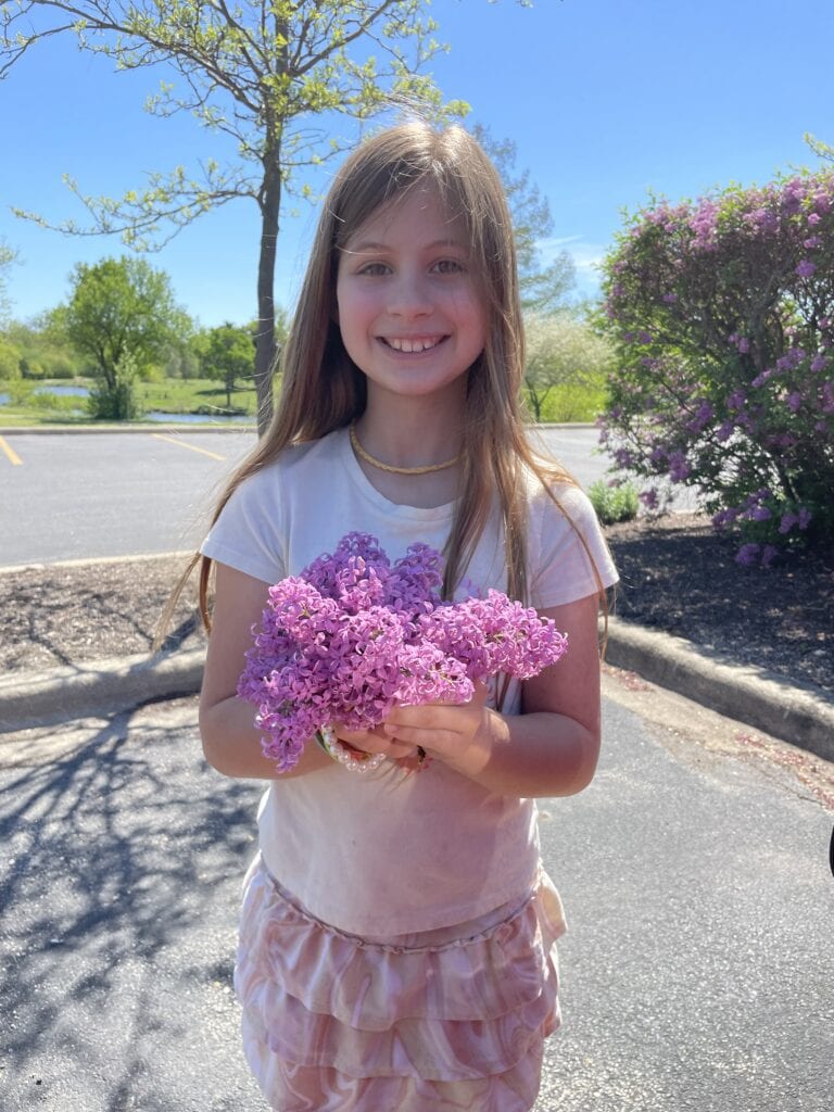 collecting lilacs