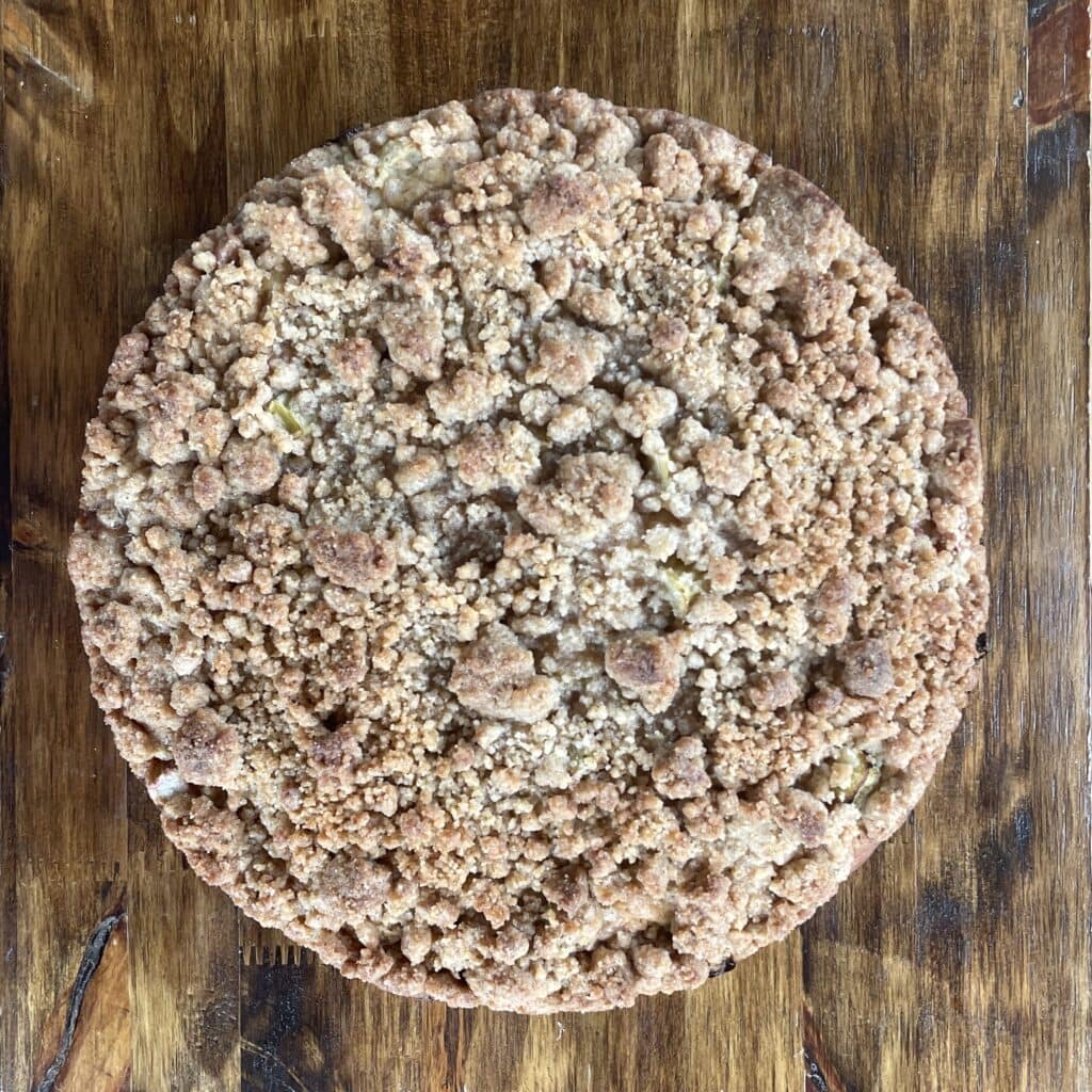rhubarb coffee cake