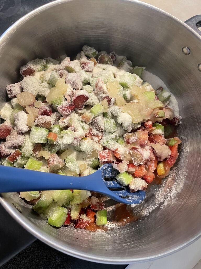 strawberry rhubarb jam