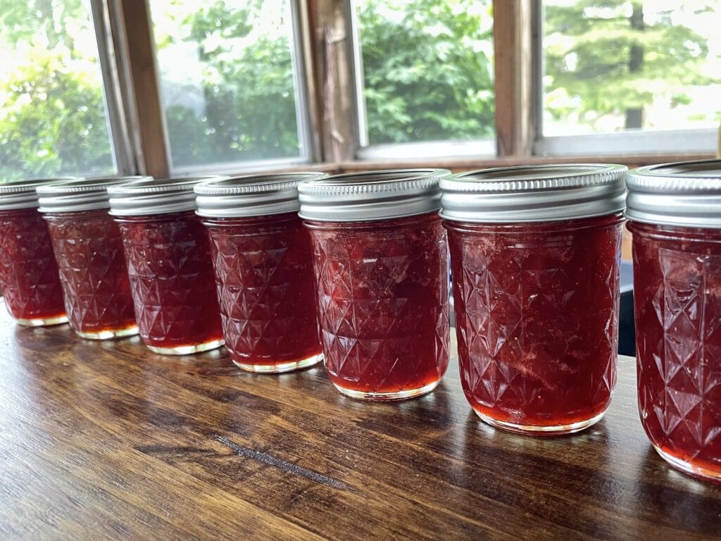strawberry rhubarb jam
