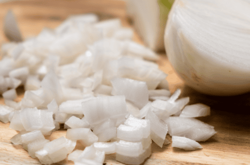 diced onions