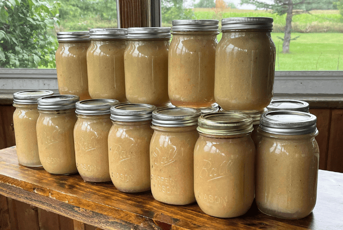 canned applesauce