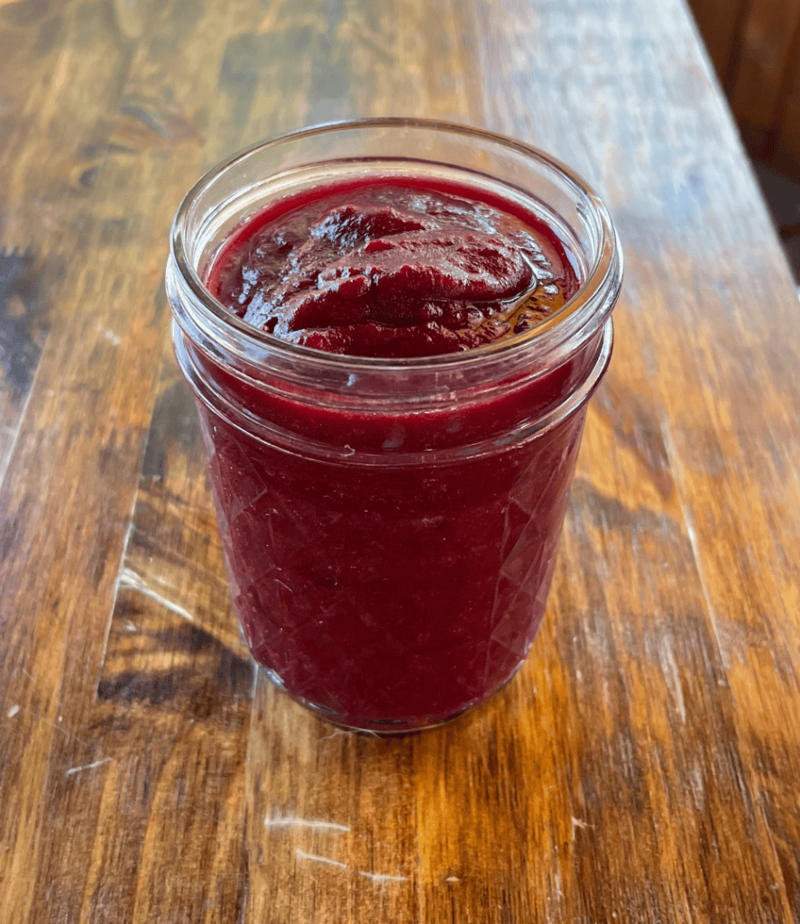 black raspberry applesauce