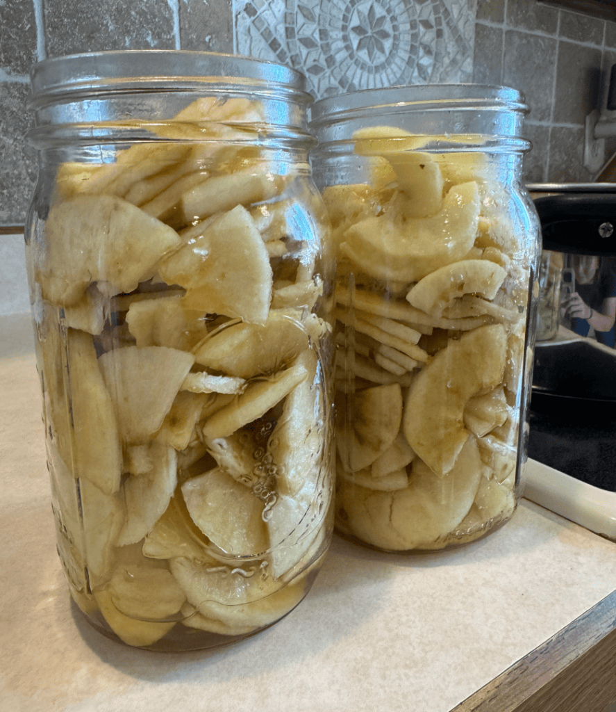 apples in a jar