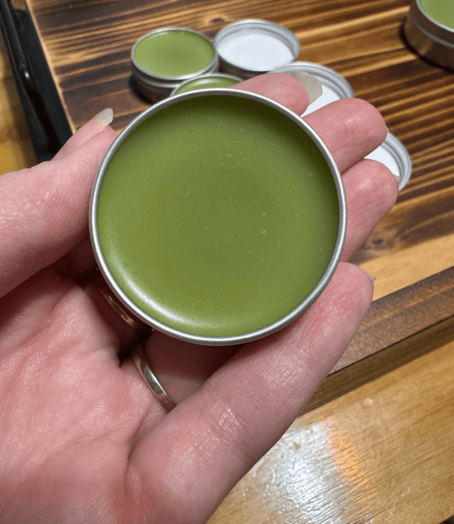 lemon balm chap stick, lip balm for cold sores