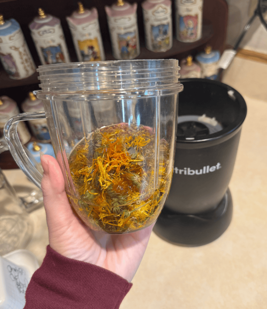 calendula-infused coconut oil