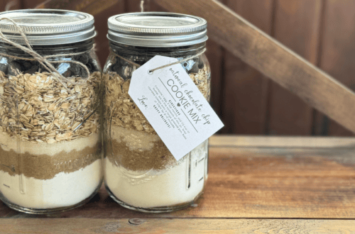 oatmeal cookie mason jar gift, homemade gifts