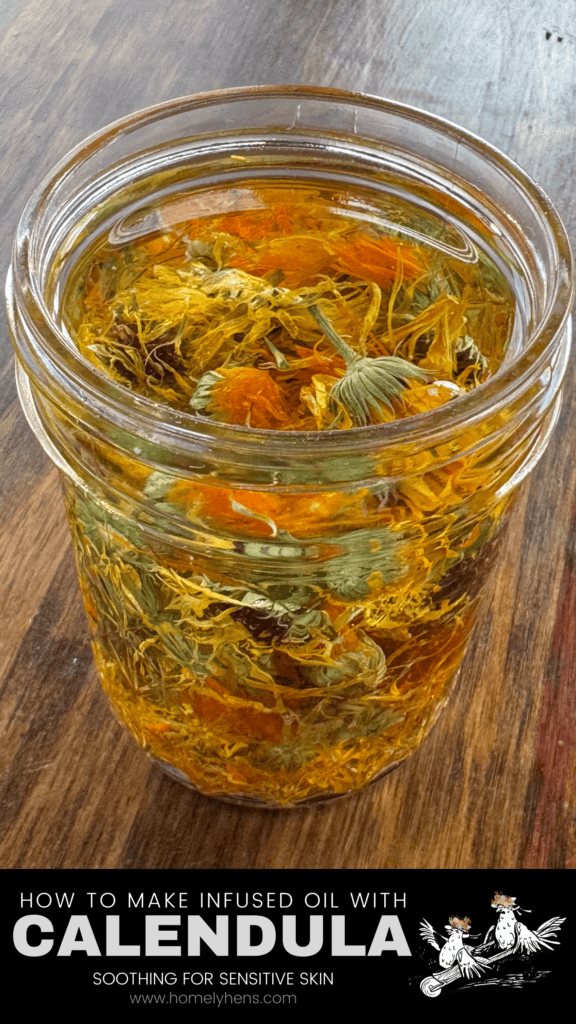 calendula-infused coconut oil