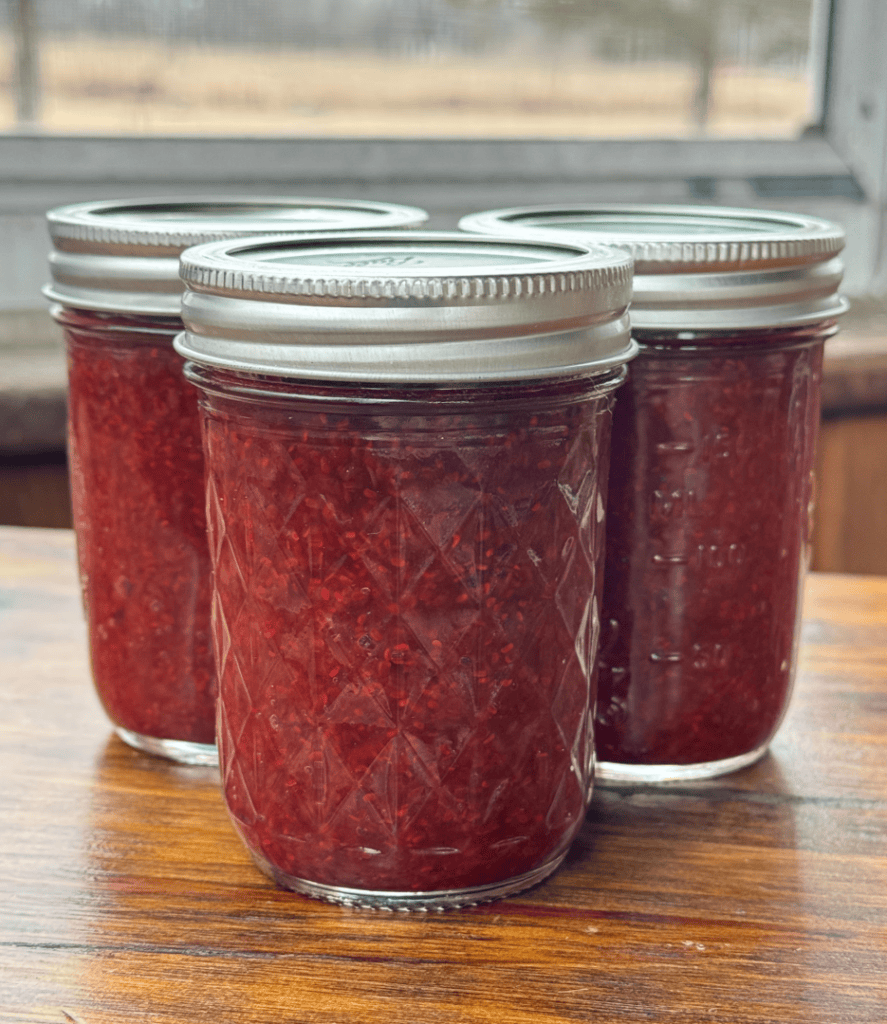 low sugar thimbleberry jam