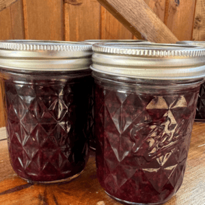 red currant black raspberry jam