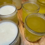 how to render tallow, tallow in mason jars cooling