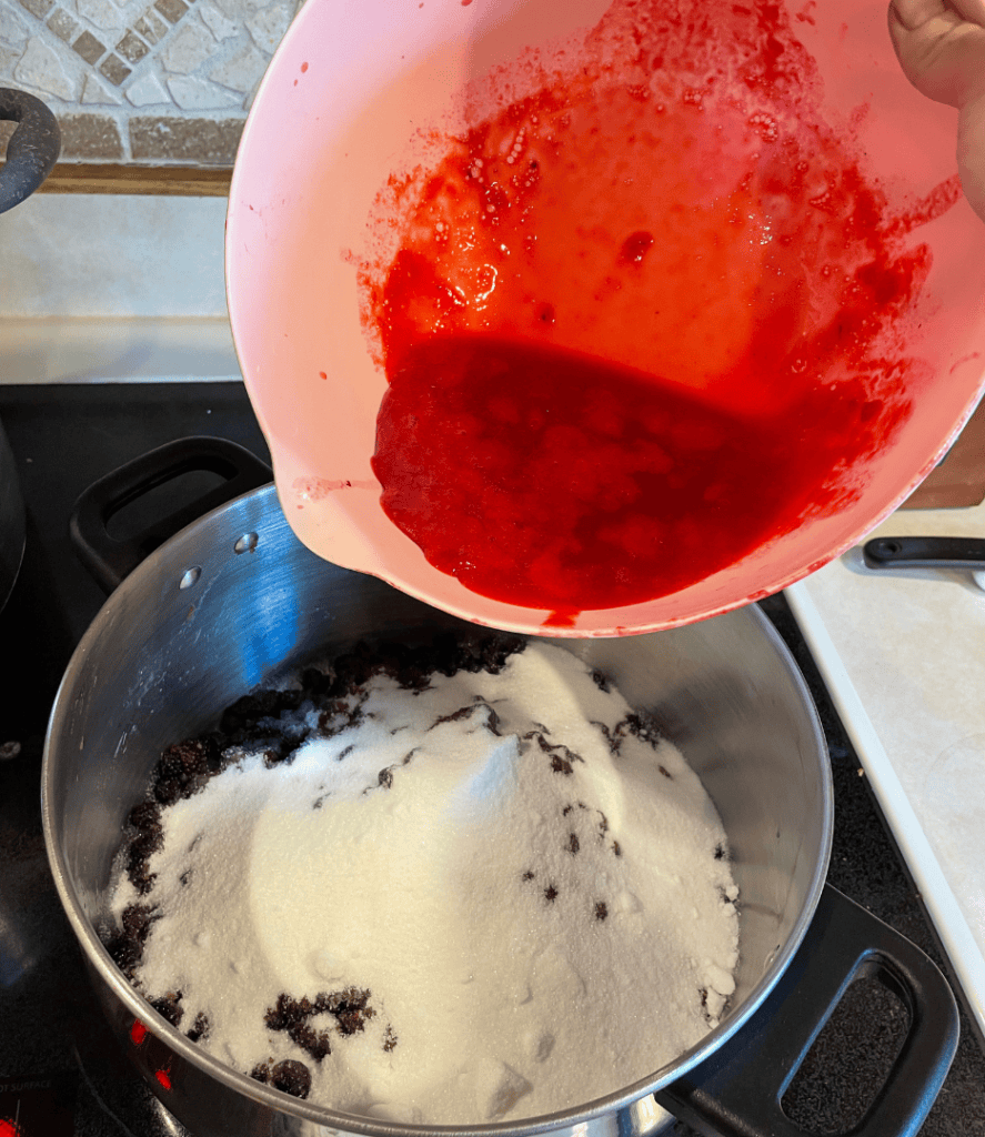 black raspberry currant jam
