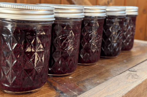 black raspberry red currant jam
