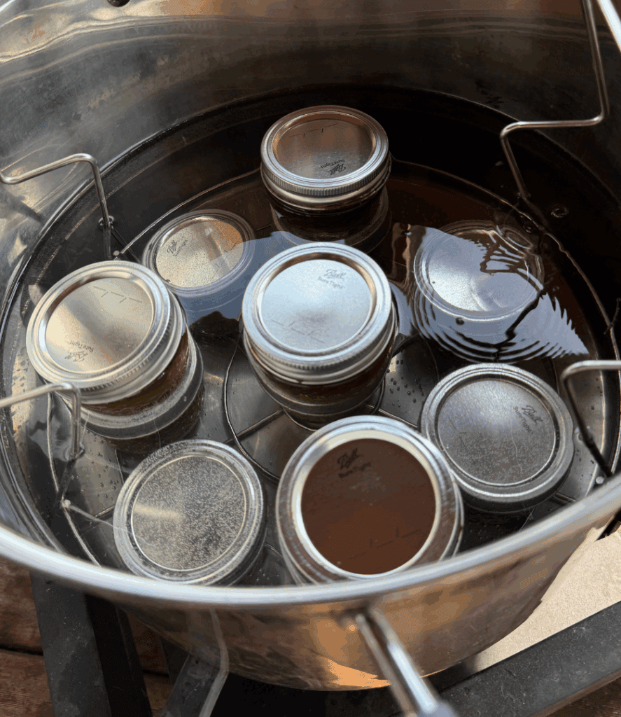 processing jelly in water bath canner
