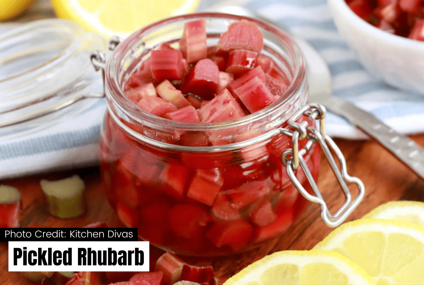 pickled rhubarb