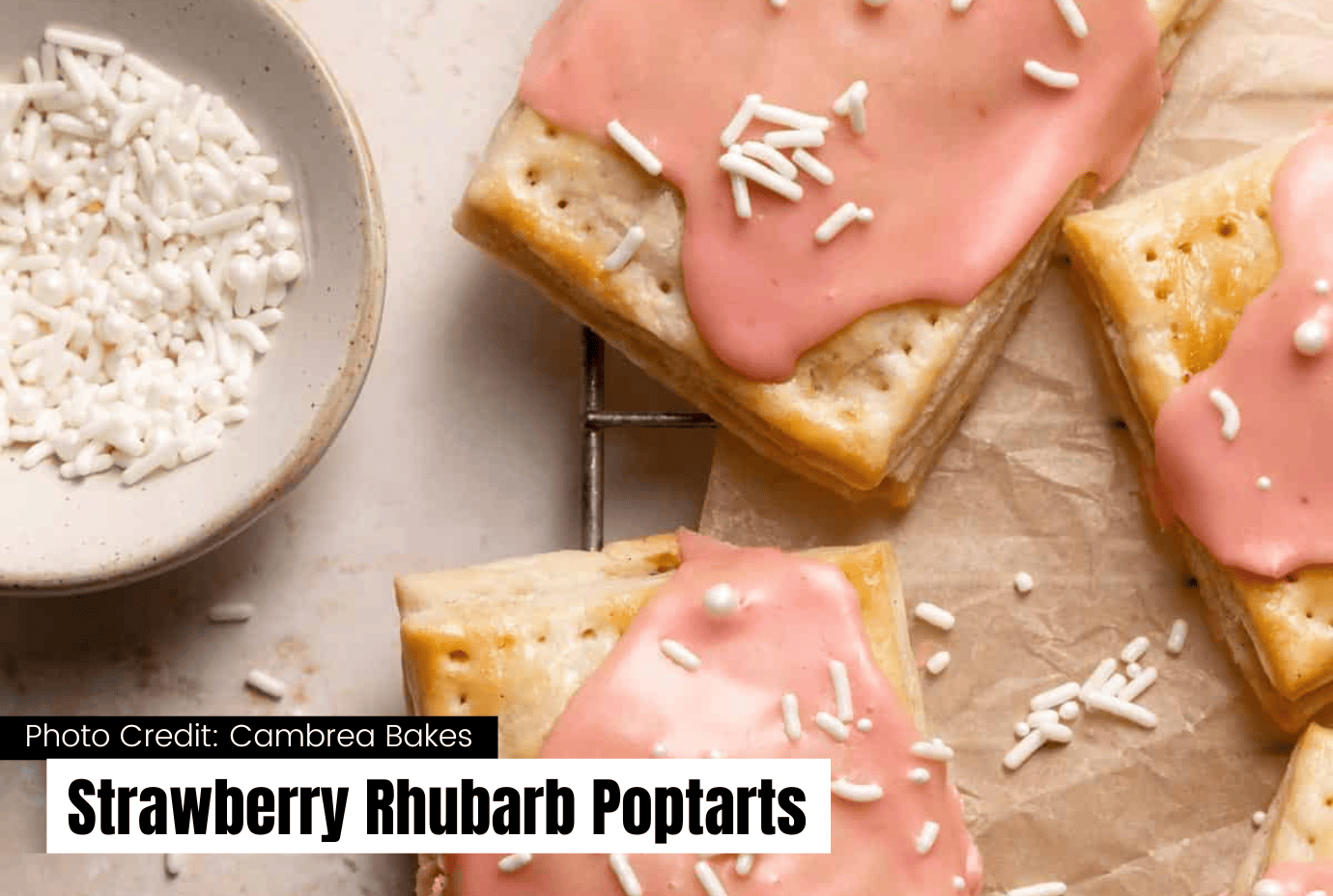 strawberry rhubarb poptarts