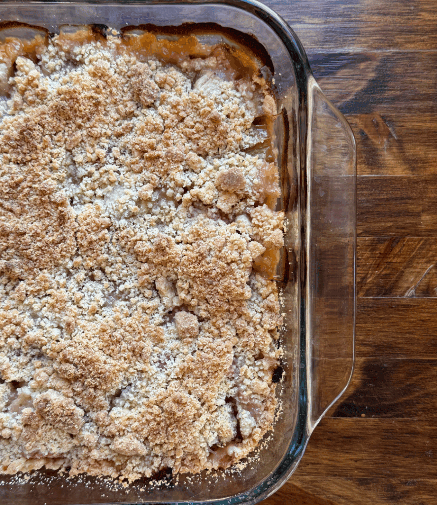 rhubarb crumble