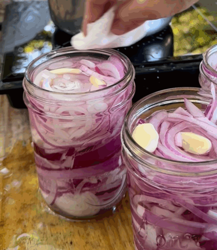 pickled red onions