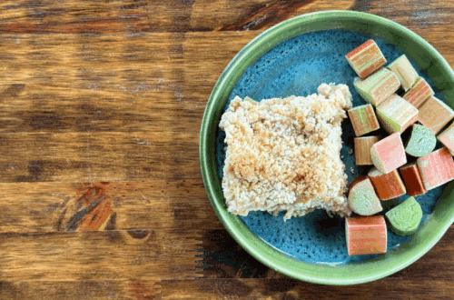 rhubarb crumble