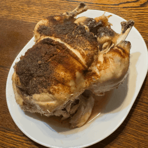 cooked seasoned chicken