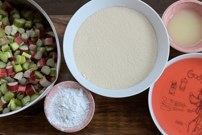 rhubarb pie filling ingredients