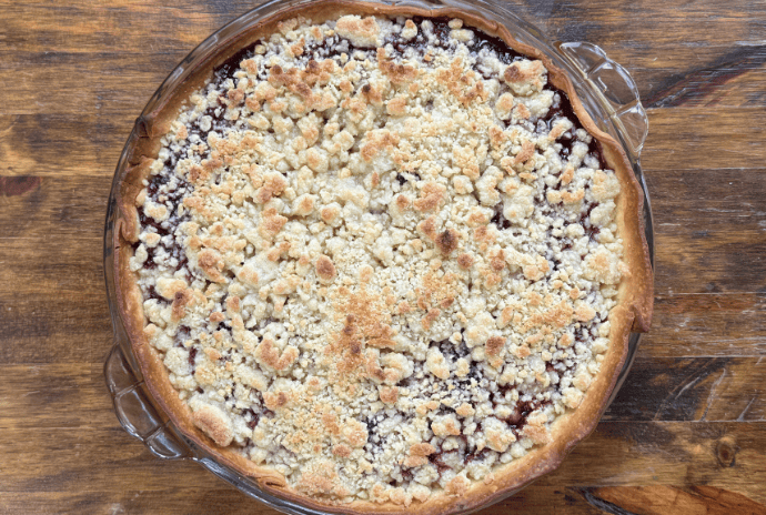 homemade black raspberry pie