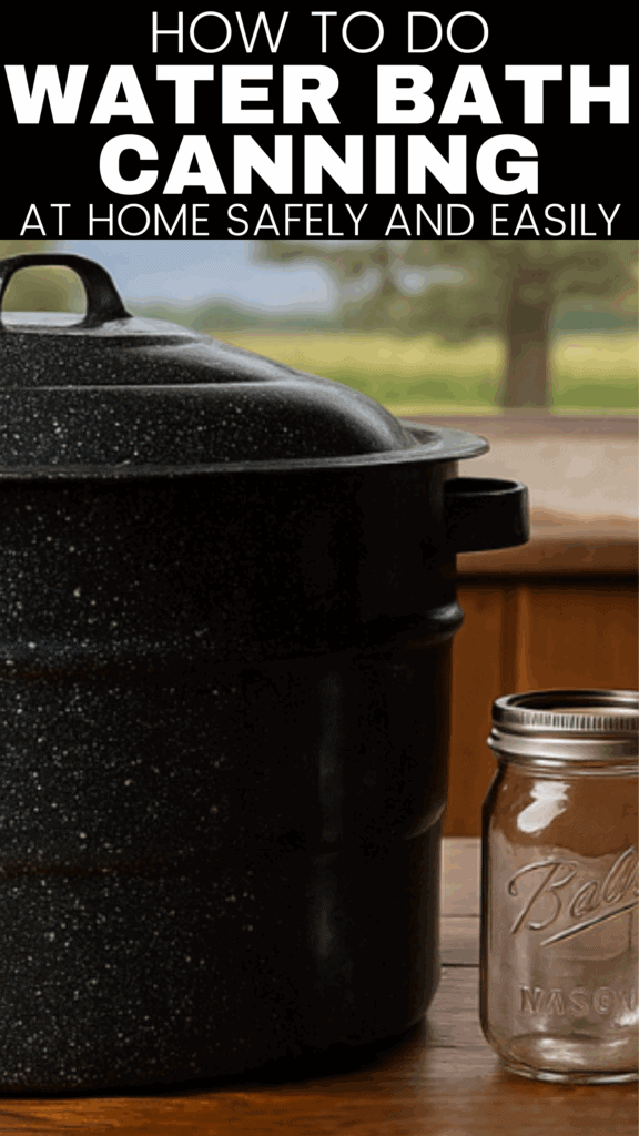 How to do water bath canning at home safely and easily. 