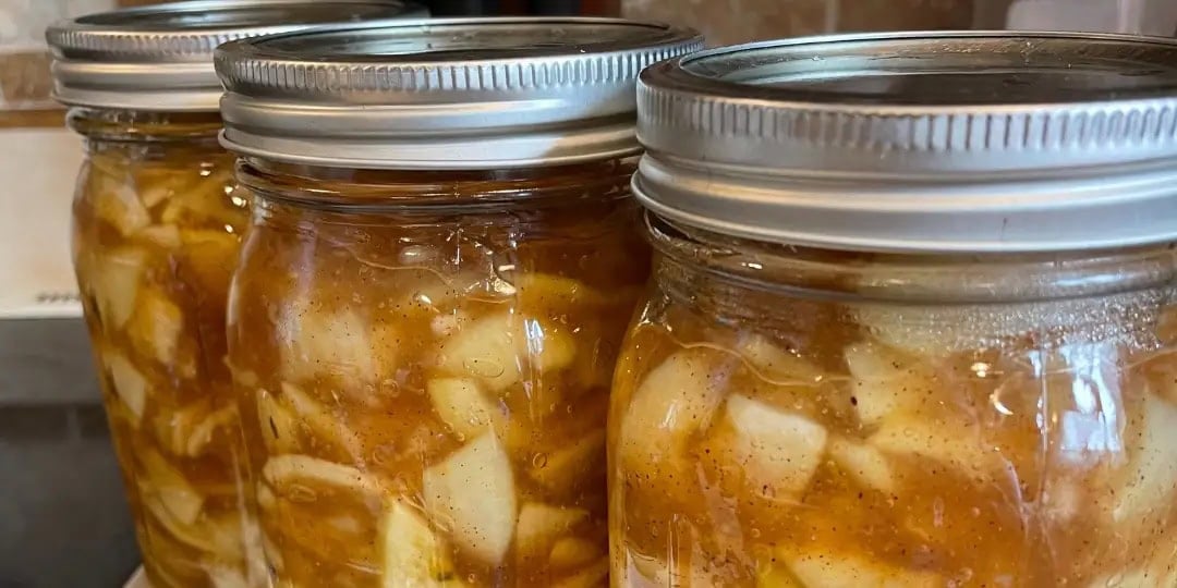 apple pie filling in quart jars