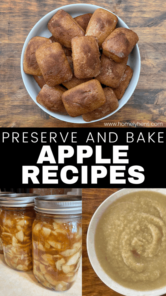 apple desserts, apple cider donut bread, applesauce, canned apple pie filling