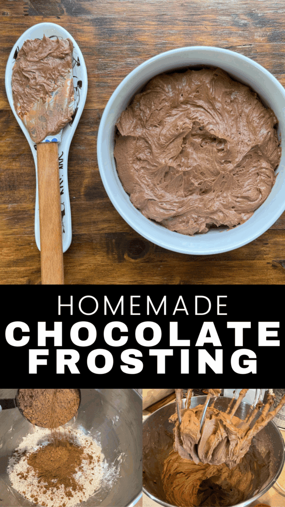 homemade creamy chocolate frosting