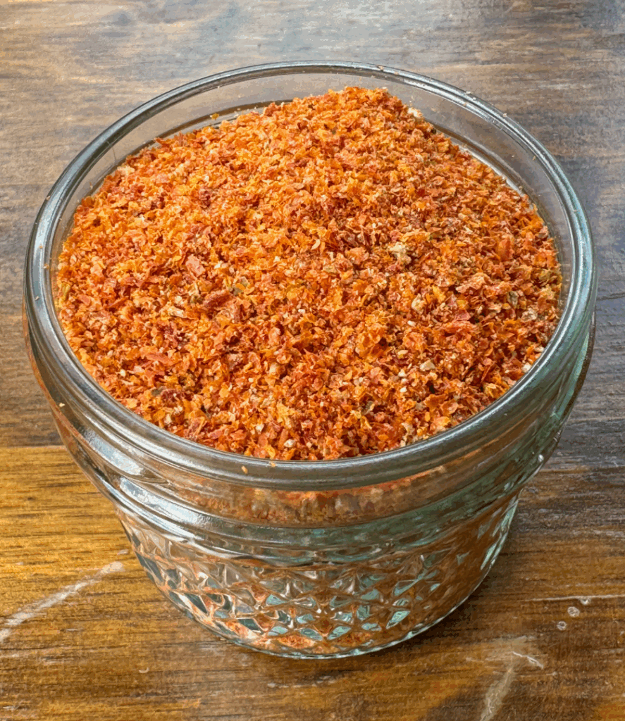 powdered tomato powder in a 4 oz jar